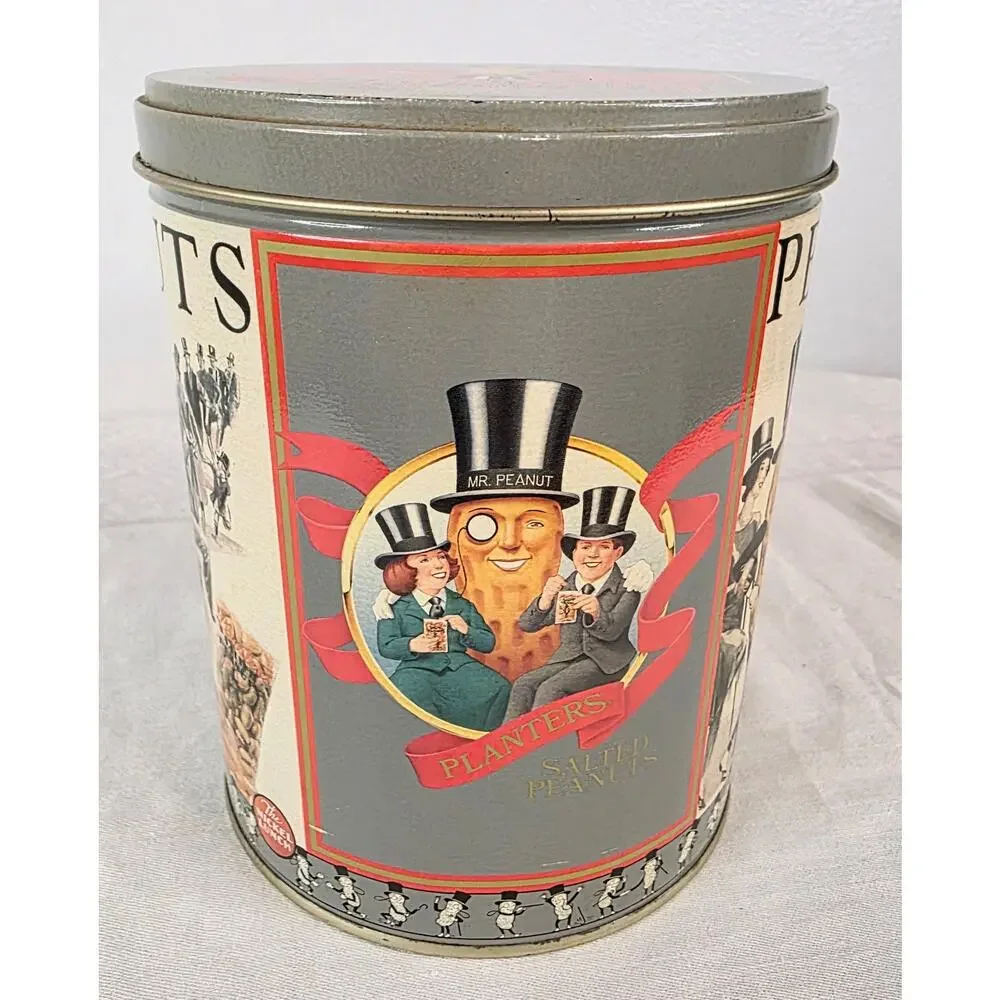 Vtg. Planter's Peanuts Tin (1989) 5